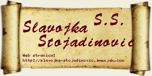 Slavojka Stojadinović vizit kartica